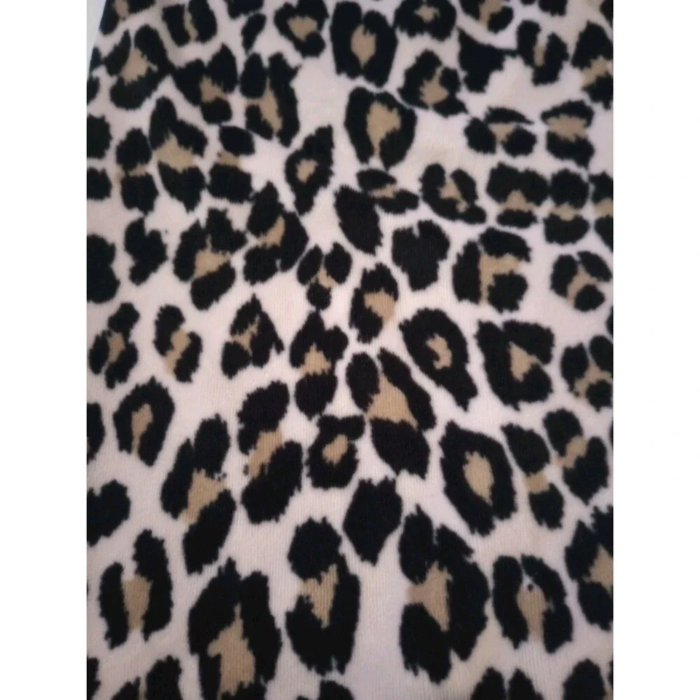 Childrens Place Leopard Print Velour Leggings sz M 7/8 Girls Soft Feel Comfort